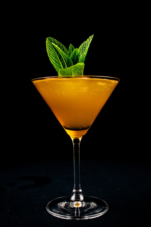 Muddled mojito cocktail